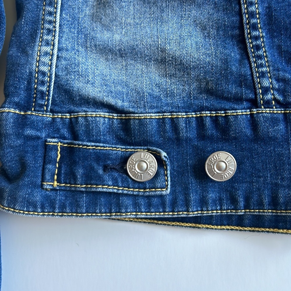 LuLaRoe Denim Harvey Jacket - Sz XS - Picture 4 of 6